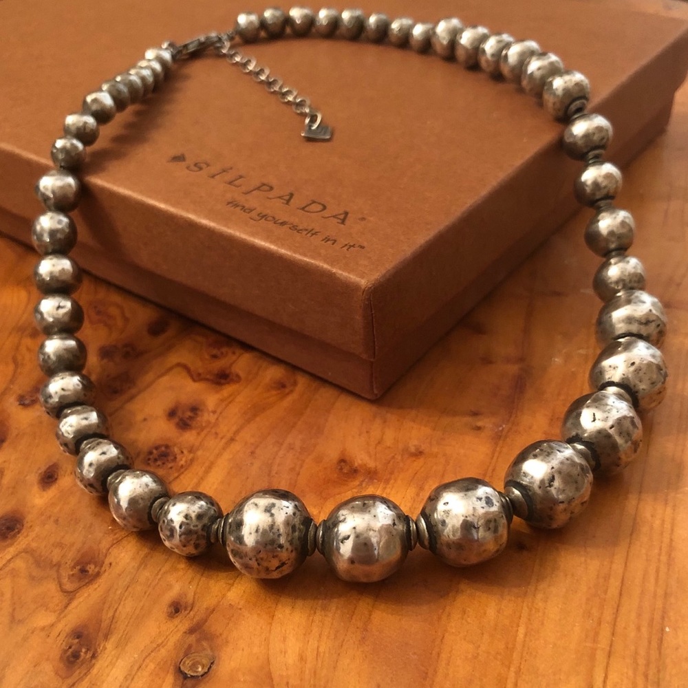 Silpada Sterling Silver Electroformed Bead Ball “Atmospheric” Necklace N1953 - Picture 10 of 15